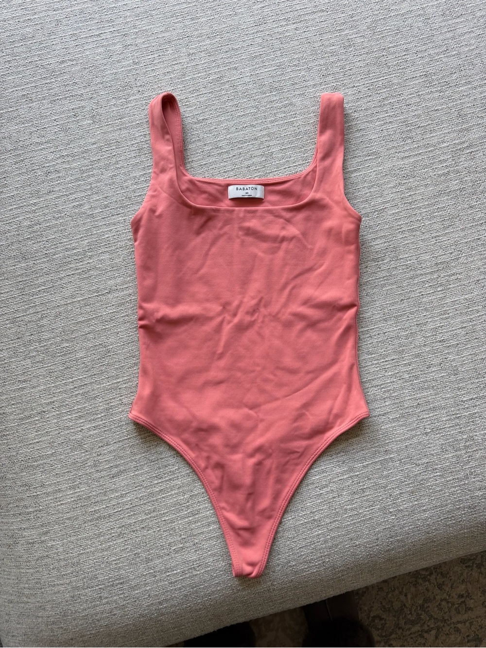 Aritzia Babaton Coral Pink Bodysuit